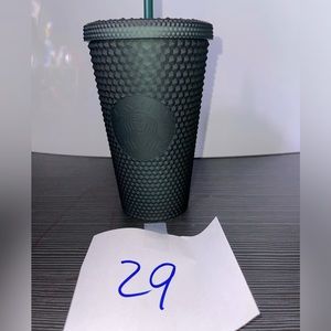 New!!! Starbucks, black/green matted cup tumbler, size grande